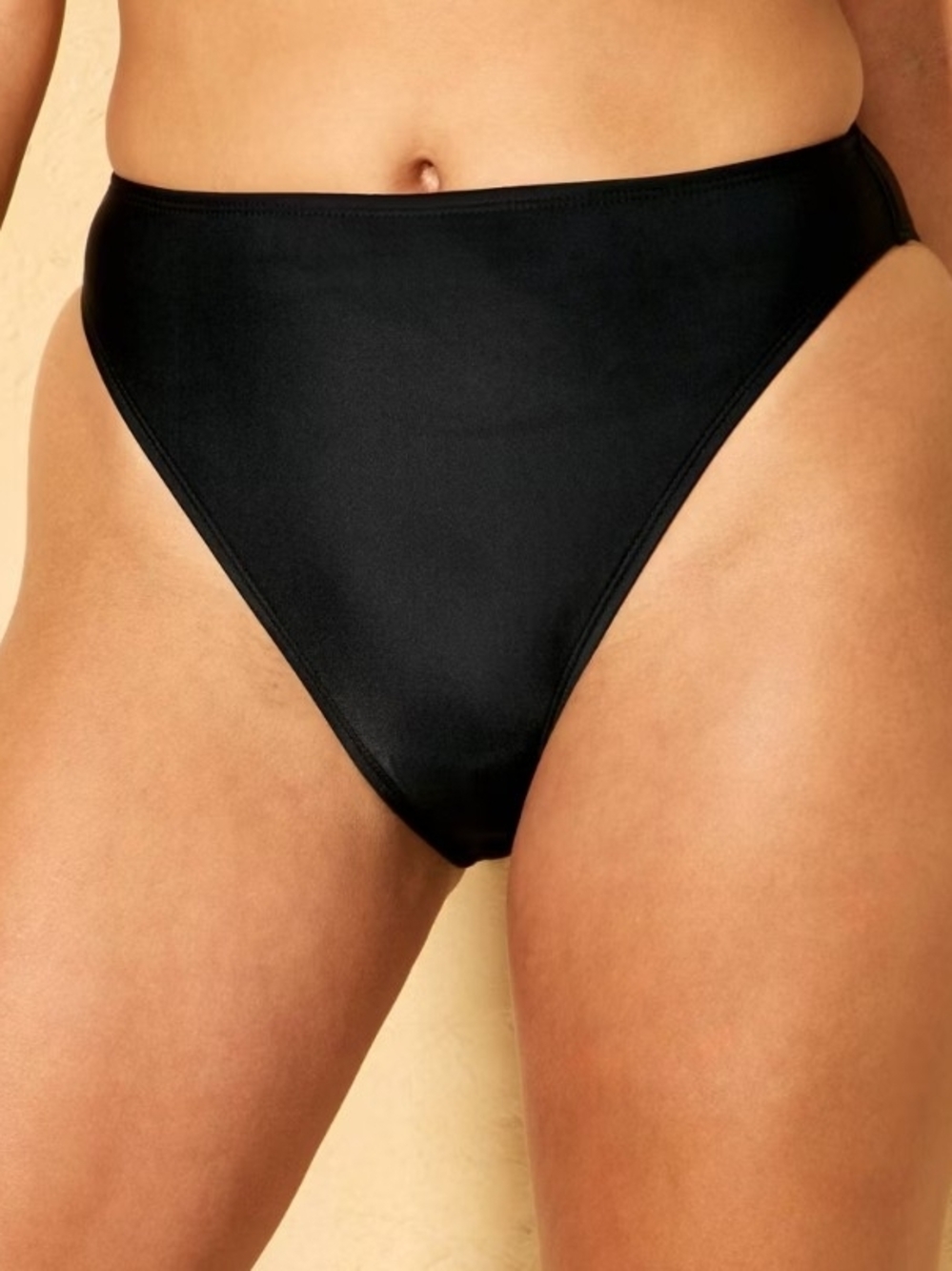 wild fable Black High-Cut Bikini Bottoms